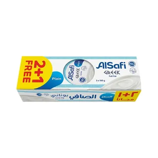 الصافي يوغورت يوناني سادة، 3x150g