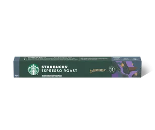 Starbucks Espresso Roast by Nespresso Intensity 11 Dark Roast Coffee Capsules, 10 Capsules, 55g