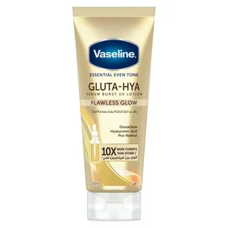 Vaseline Essential Even Tone Flawless Glow Gluta-Hya Serum Burst UV Body Lotion, 200ml