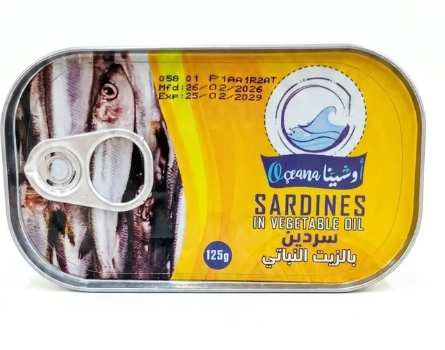 Oceana Sardines in Vegetable/Sunflower Oil، 125g