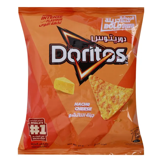Doritos Nacho Cheese Tortilla Chips, 21g