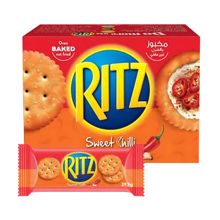Ritz Crackers Sweet Chilli Flavored Salted Biscuits, 12x39.5g