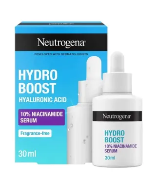 Neutrogena Hydro Boost Hayaluronic Acid 10% Niacinamide Serum Fragrance Free, 30ml