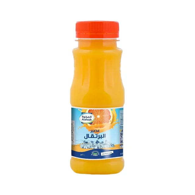 A'Safwah Orange Nectar Juice No Added Sugar, 200ml