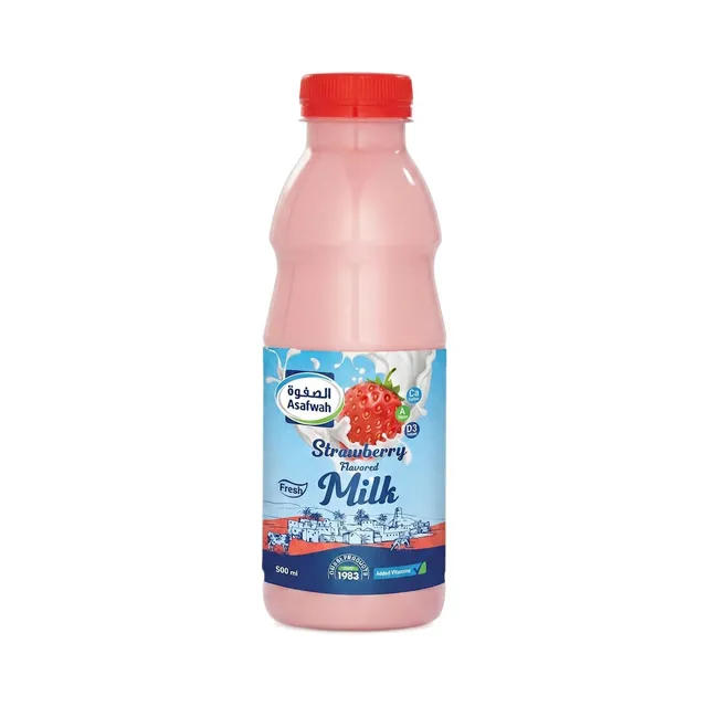 A'Safwah Fresh Strawberry Milk, 500ml