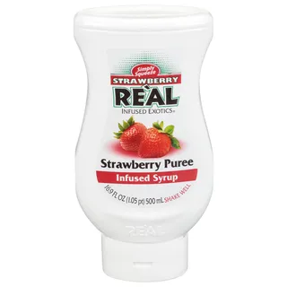 Real Strawberry Puree Infused Syrup, 623g
