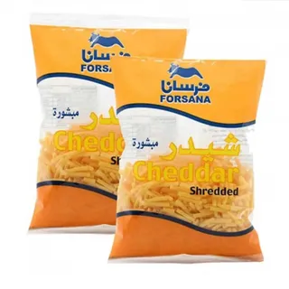 Forsana Shredded Cheddar Cheese, 2x200g