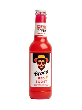 Brood Red Boost Carbonated Drink, 275ml