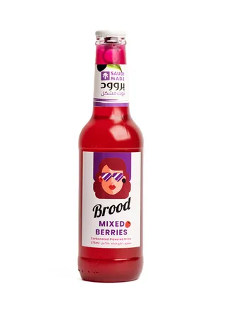 Brood Mixed Berries Carbonated Drink, 275ml
