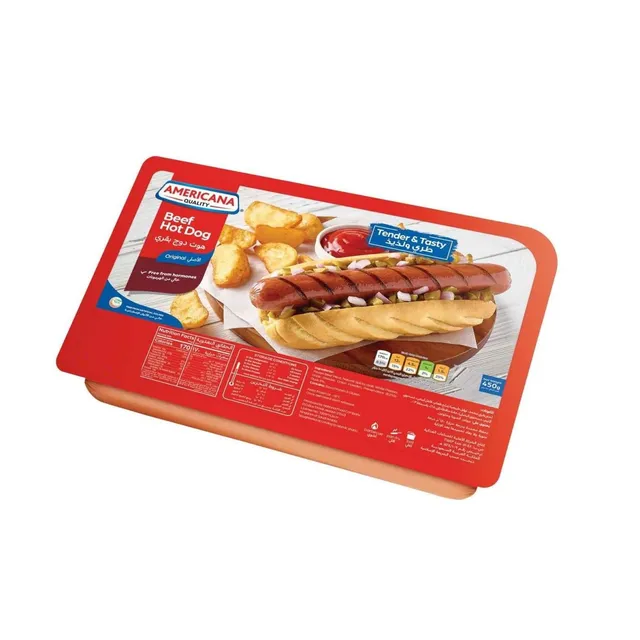أمريكانا هوت دوج لحم بقري، 450g