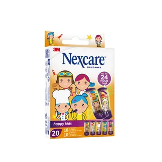 Nexcare Professions Assorted Happy Kids Plasters, 20 Pieces