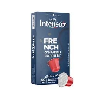 Caffe Intenso French Coffee Capsules, 10 Capsules - Compatible with Nespresso