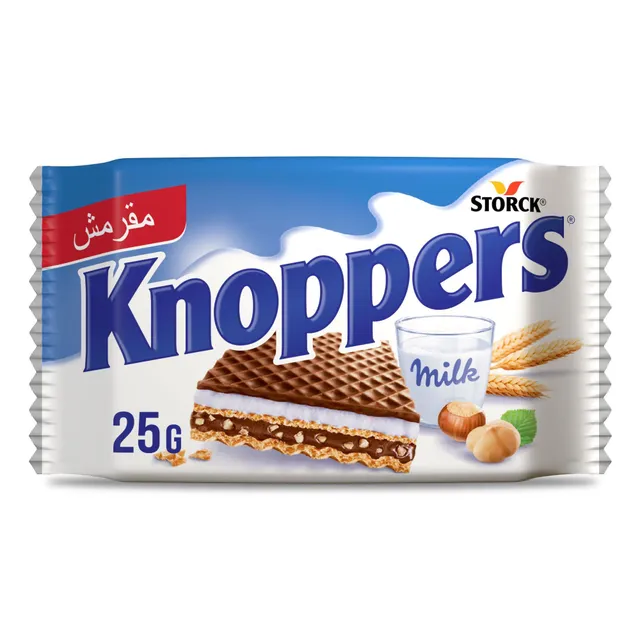 كنوبرز ويفر مقرمش بالحليب و البندق