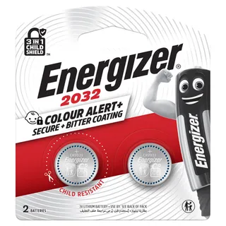 Energizer 2032 Lithium Coin batteries, 2 Pieces