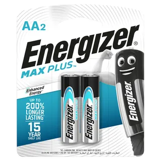 Energizer AA Max Plus Batteries, 2 Pieces