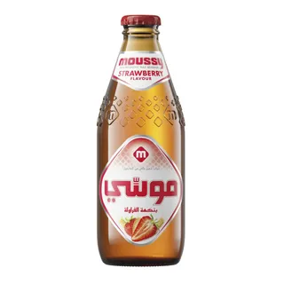 Moussy Non-Alcoholic Strawberry Flavor Malt Beverage, 330ml