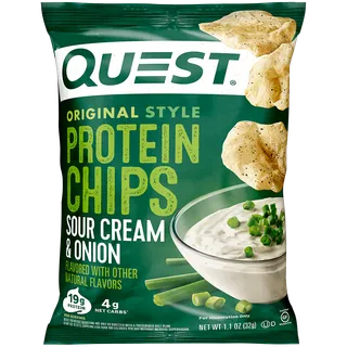 Quest Sour Cream & Onion Flavored Protein Chips, 32g