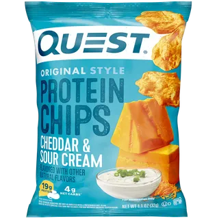 Quest Cheddar & Sour Cream Flavored Protein Chips, 32g