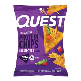 Quest Loaded Taco Flavor Tortilla Style Protein Chips, 32g