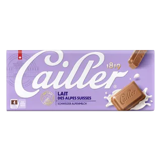Cailler Swiss Alpine Milk Chocolate Tablet, 100g