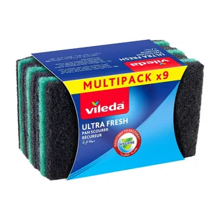 Vileda Ultra Fresh Scouring Pad, 9 Pieces