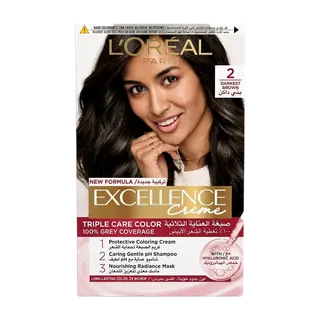 L'Oreal Paris Excellence Creme Color - Darkest Brown No. 2