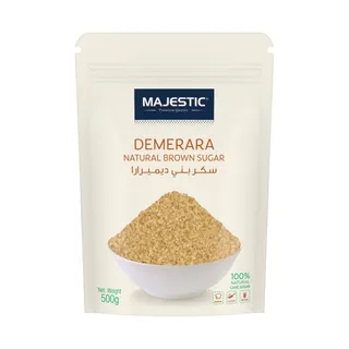 ماجيستيك سكر بني طبيعي ديميرارا، 500g