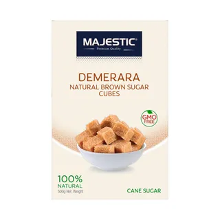 ماجيستيك مكعبات سكر بني طبيعي ديميرارا، 500g