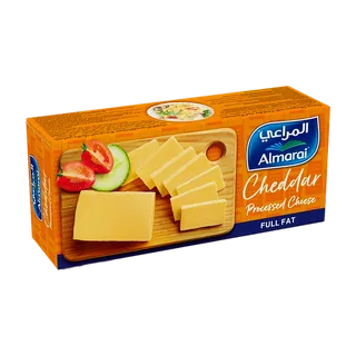 Almarai Full Fat Processed Cheddar Cheese Block, 454g