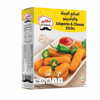 Al Kabeer Jalapeno & Cheese Sticks, 250g