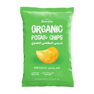 Bonato Organic Chilli Lemon Potato Chips, 100g