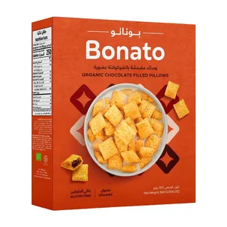 Bonato Organic Chocolate Filled Pillows, 300g