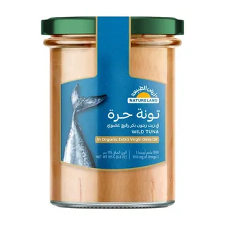 Natureland Wild Tuna in Organic Extra Virgin Olive Oile, 195g
