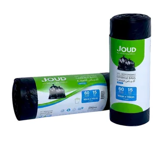 Joud Garbage Bag 60 Gallon 90cm x 110cm, 15 Pieces