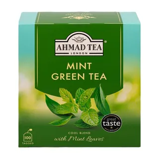 Ahmad Tea Green Tea With Mint 100 Tea Bags