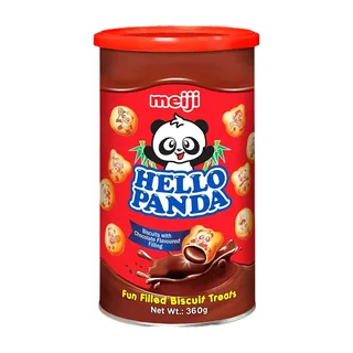 Meiji Hello Panda Chocolate Cream Filled Biscuits Can, 360g