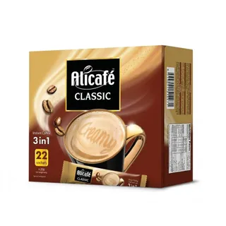 Alicafe 3 in 1 Classic Instant Coffee Sachets, 20x22 Sachets