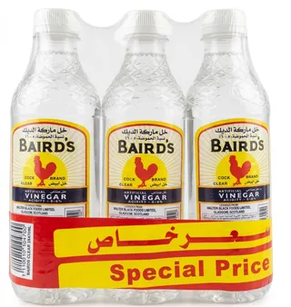 Baird's Clear Vinegar, 3x470ml