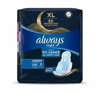Always DreamZzz Maxi Thick Night Sanitary Pads with Wings, XL, 8 Pieces