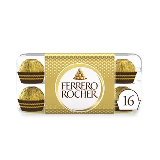 Ferrero Rocher Fine Crunchy Hazelnuts Dipped in Smooth Milk Chocolate (16 Pieces), 200g