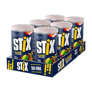 Kitco Stix Hot & Spicy Potato Sticks, 6x40g