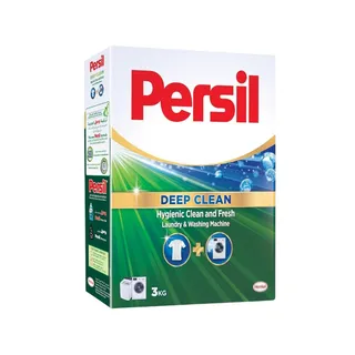 Persil Low Foam Deep Clean Powder Laundry Detergent Box, 3kg