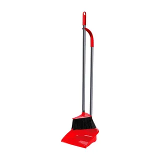 Vileda Long Handle Dustpan & Broom Set, 1 Set