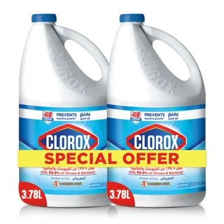 Clorox Original Bleach, 2x3.78L