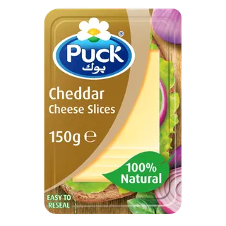 بك شرائح جبنة شيدر أبيض طبيعي، 150g