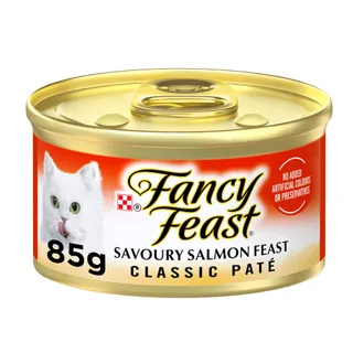 Fansy Feast Classic Pate Savoury Salmon Feast Kitten Food, 85g