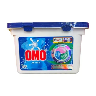 Omo 3in1 Eucalyptus Scent Laundry Capsules, 15 Capsules