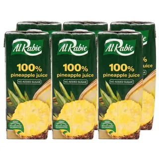 Al Rabie Pineapple Juice, 6x330ml