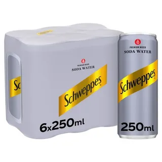 شوايبس صودا ووتر، 6x250ml
