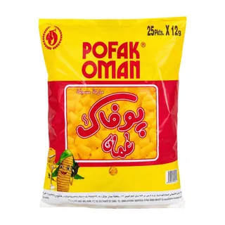بوفاك عمان كورن شيبس، 25x12g